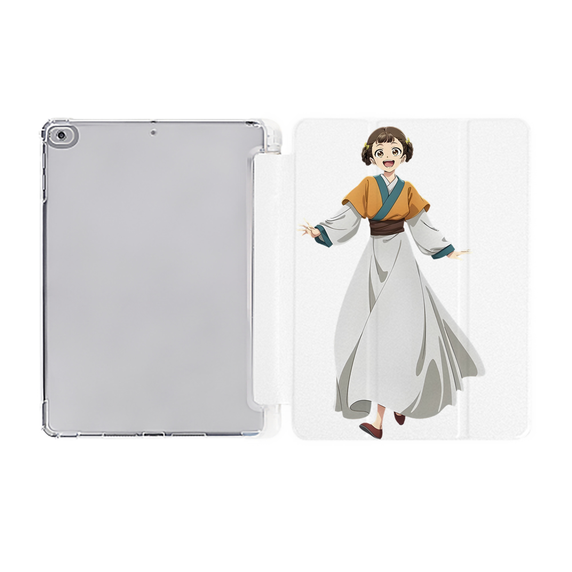 （画像用） 薬屋のひとりごと The Apothecary Diaries IPad ケース ペン収納付き 三つ折りスタンド PUレザー×シリコン 対応機種9.5/10.5/10.9インチ